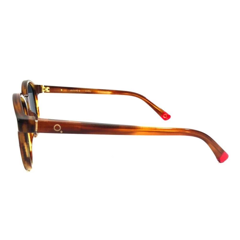 Etnia Barcelona Sunglasses AVINYO 3 HVCU Havana Frames w/ Blue Polarized Lenses